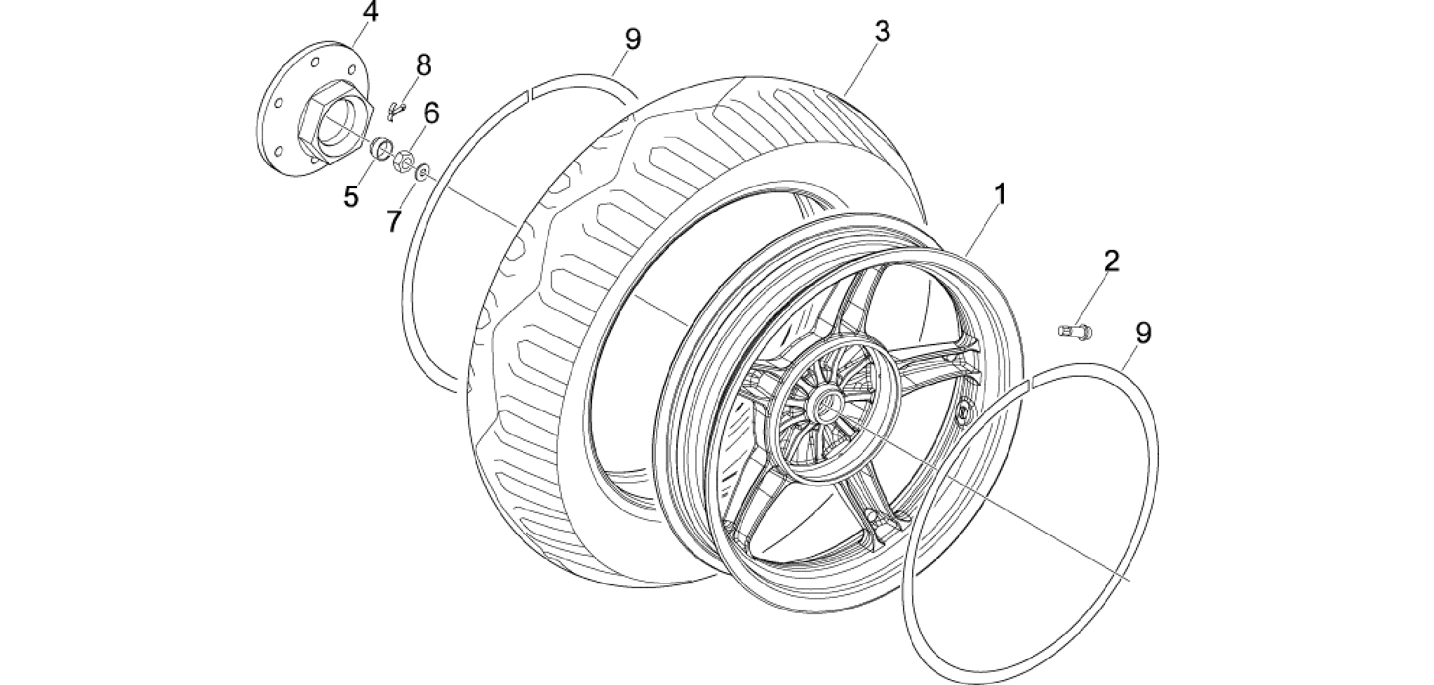 Rear wheel