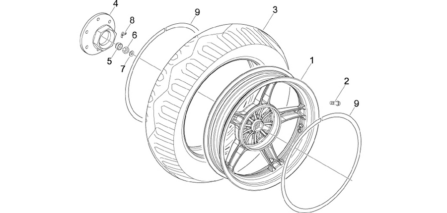 Rear wheel