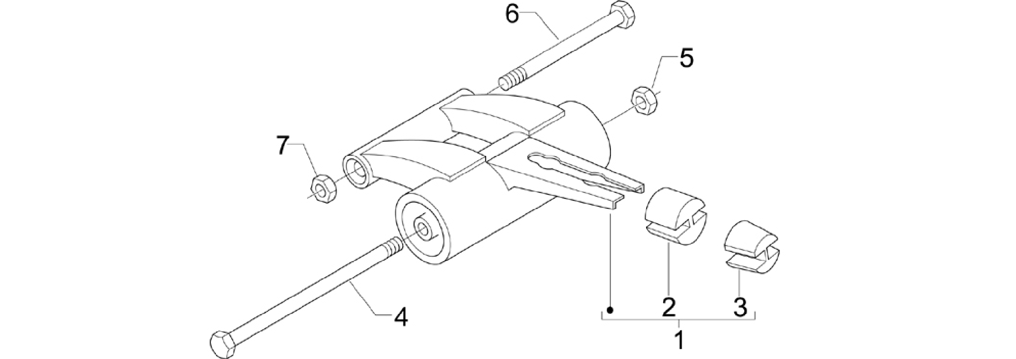 Swinging arm
