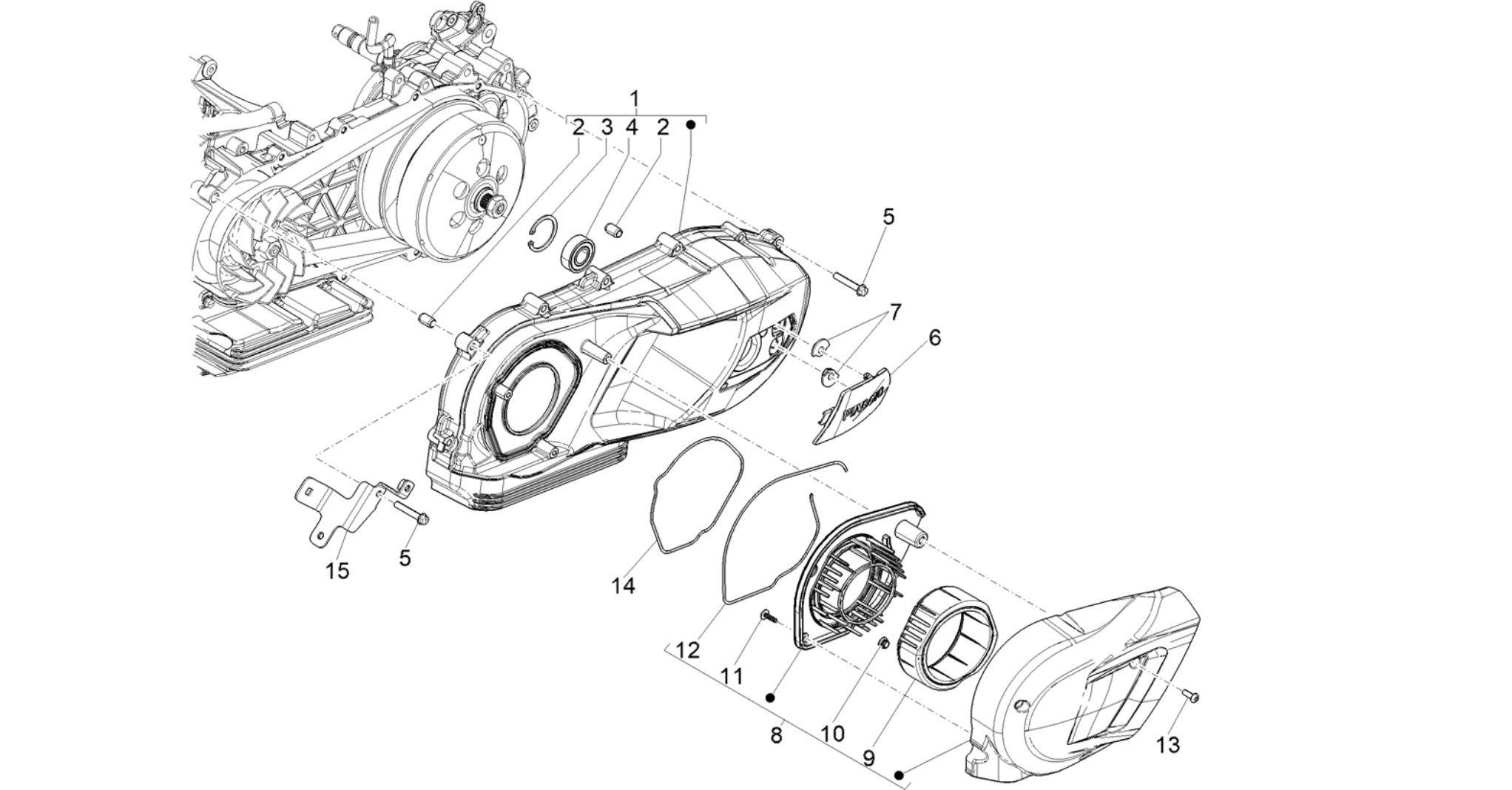 Crankcase cover - Crankcase cooling