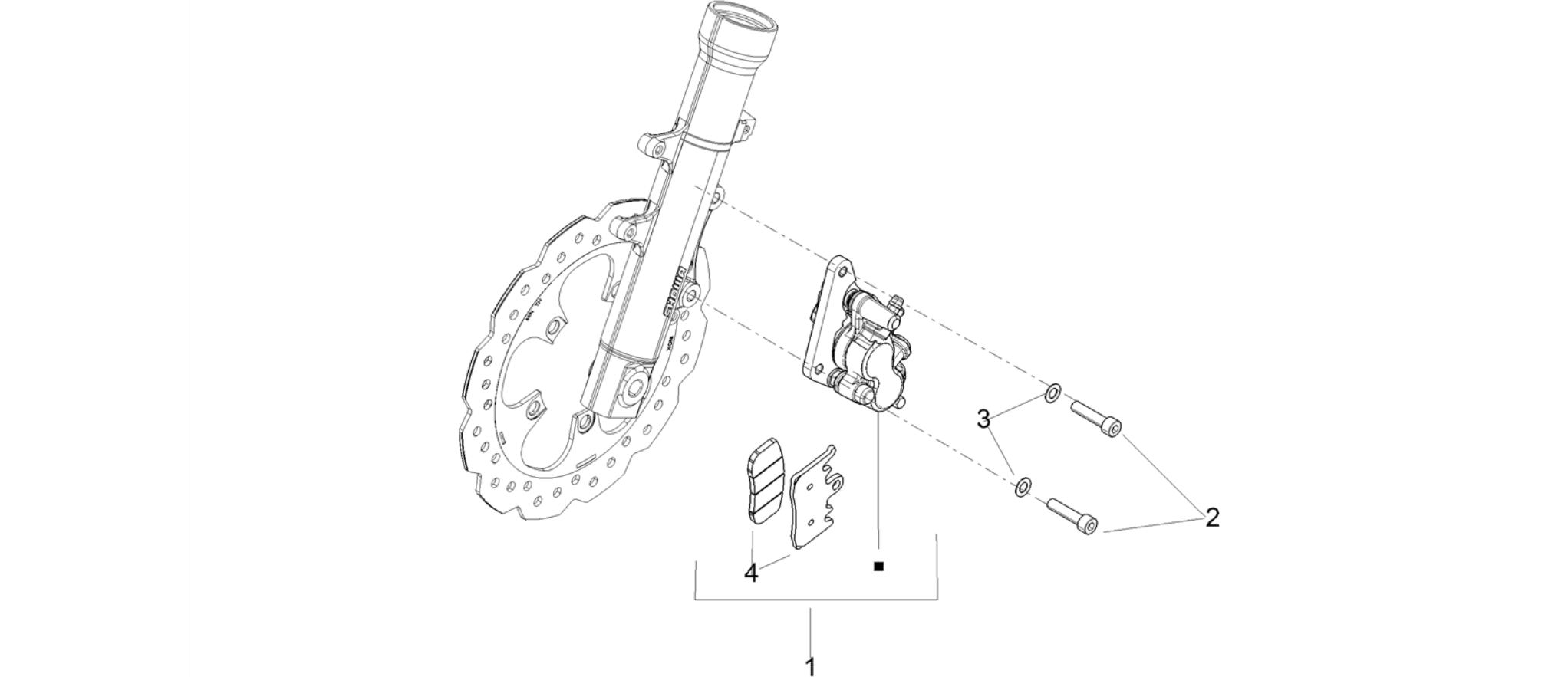 Front brake caliper