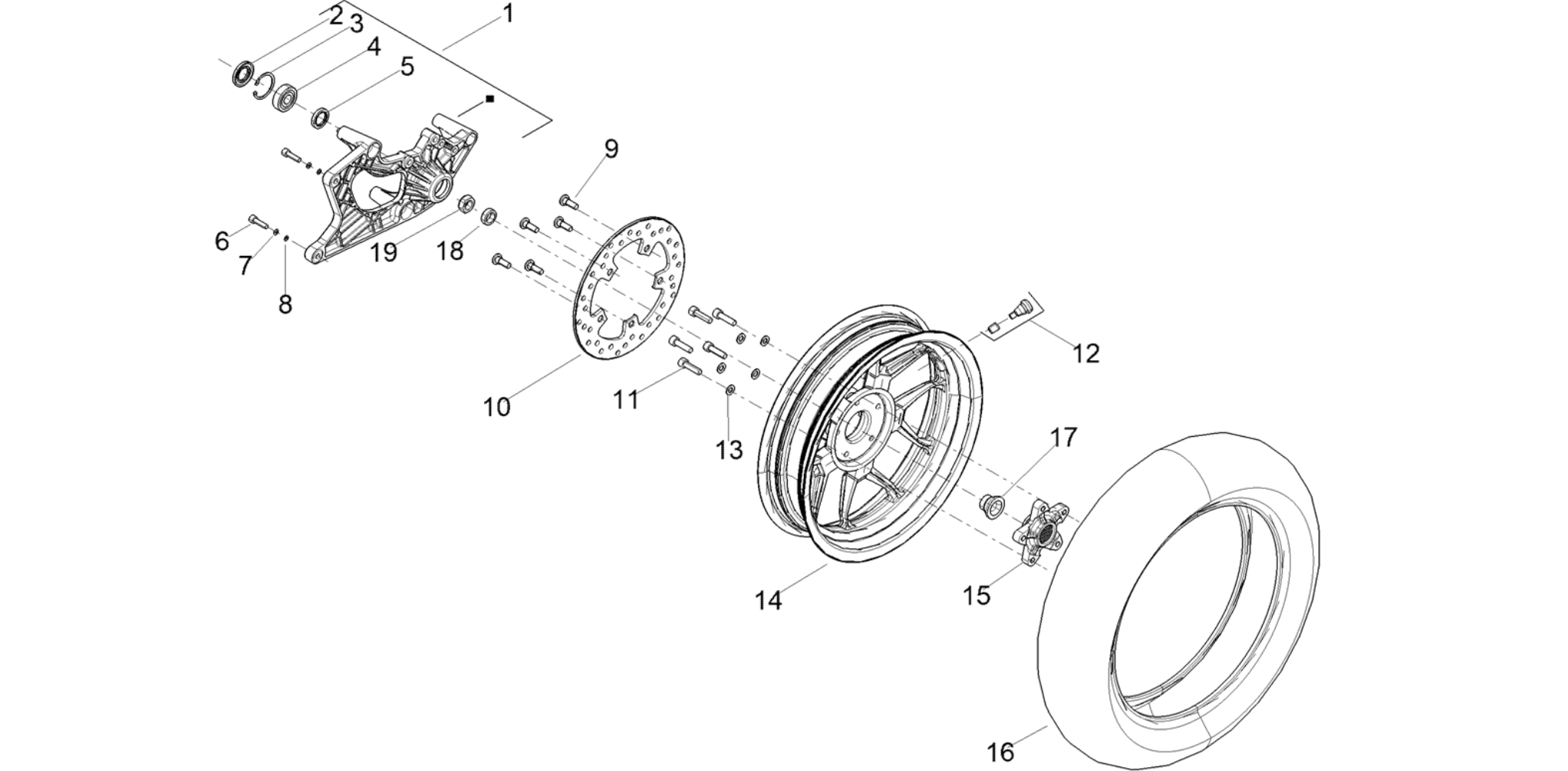 Rear wheel
