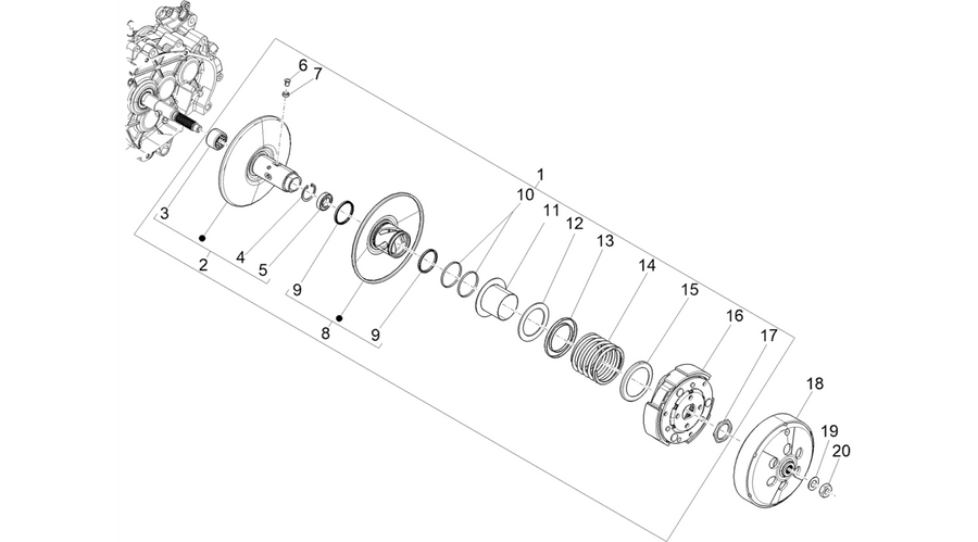 Driven pulley