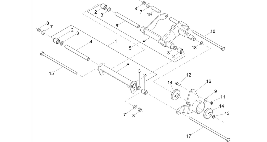 Swinging arm
