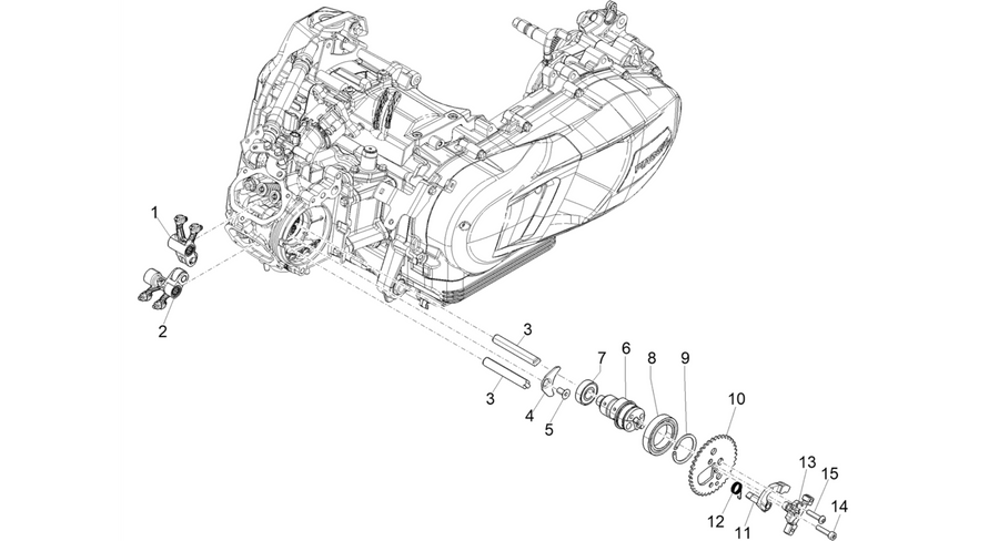 Rocking levers support unit