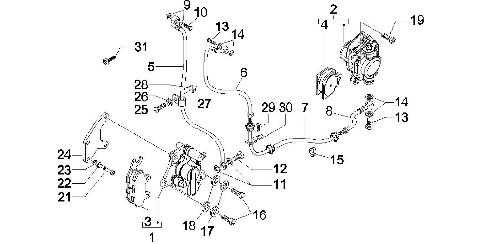 Brakes pipes - Calipers