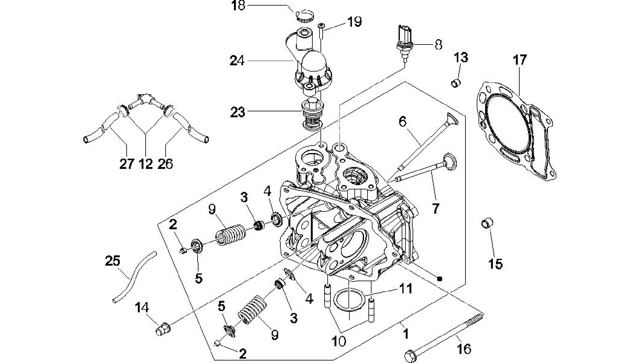 Cylinder head unit - Valve