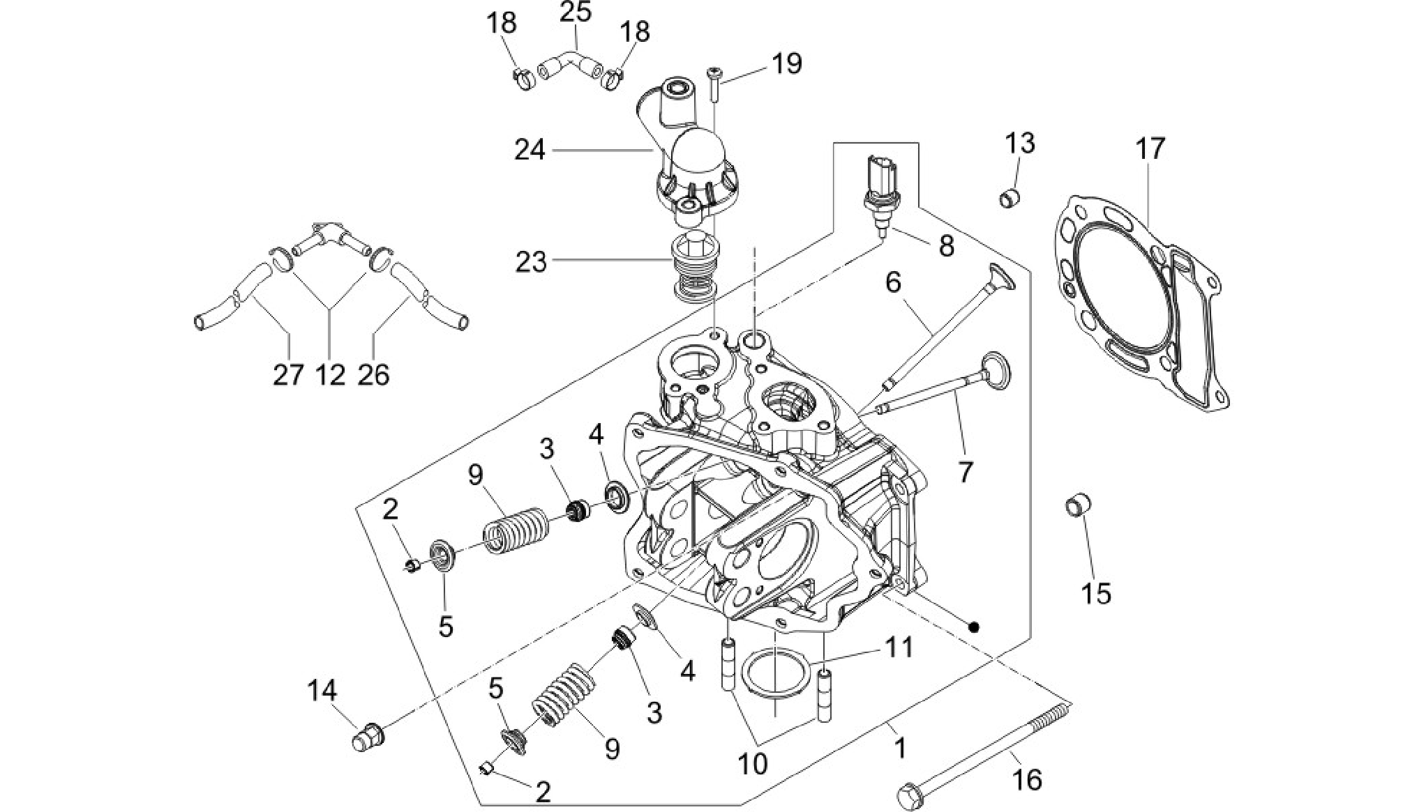 Cylinder head unit - Valve
