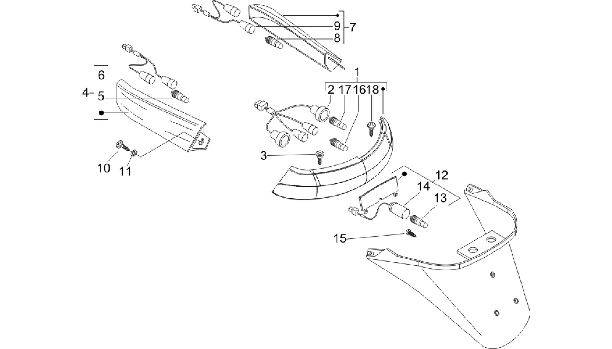 Rear headlamps - Turn signal lamps