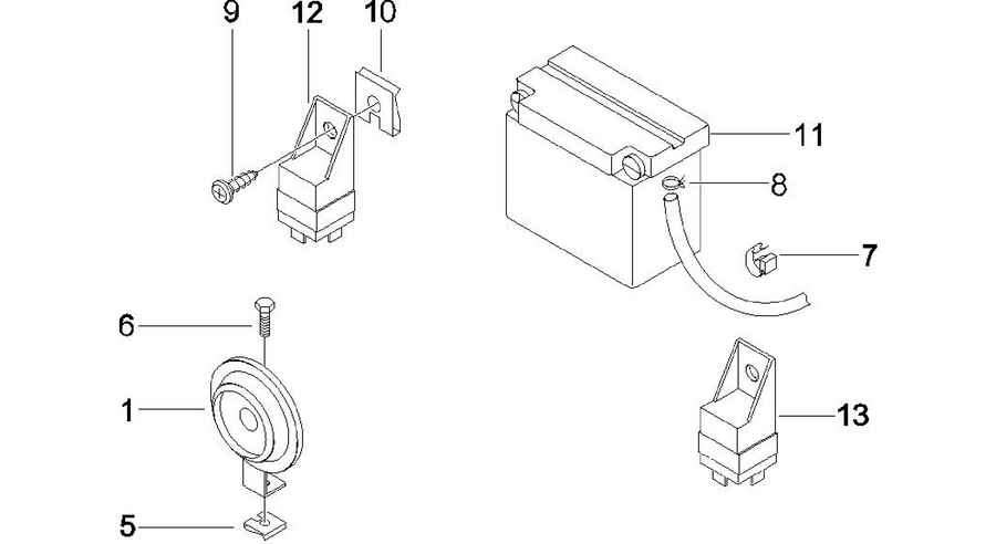 Remote control switches - Battery - Horn