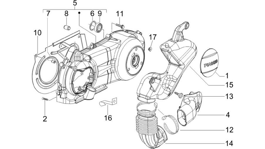 Crankcase cover - Crankcase cooling