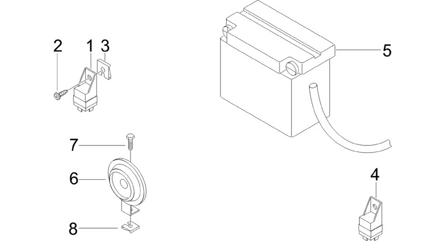 Remote control switches - Battery - Horn