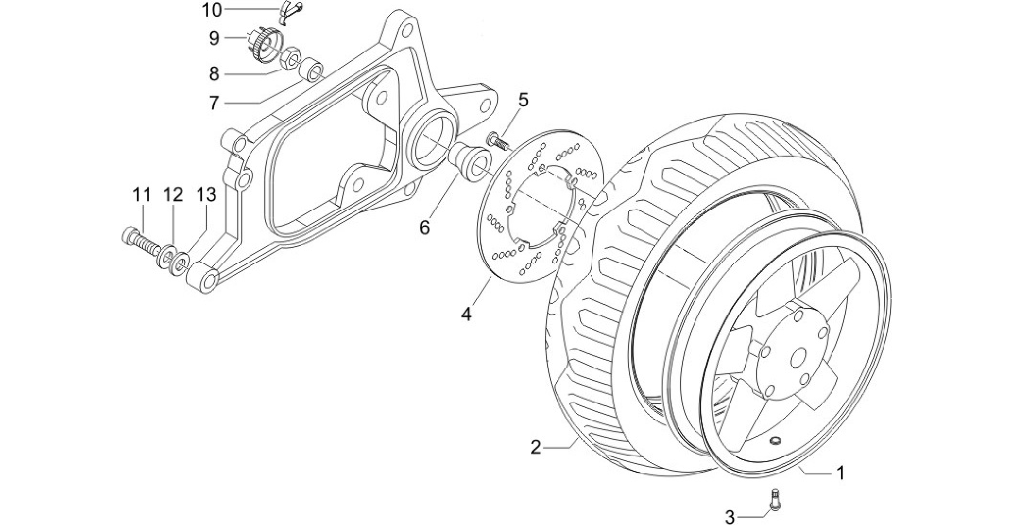 Rear wheel