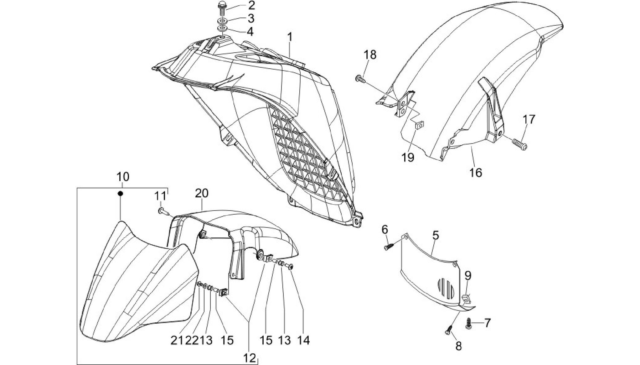 Wheel huosing - Mudguard