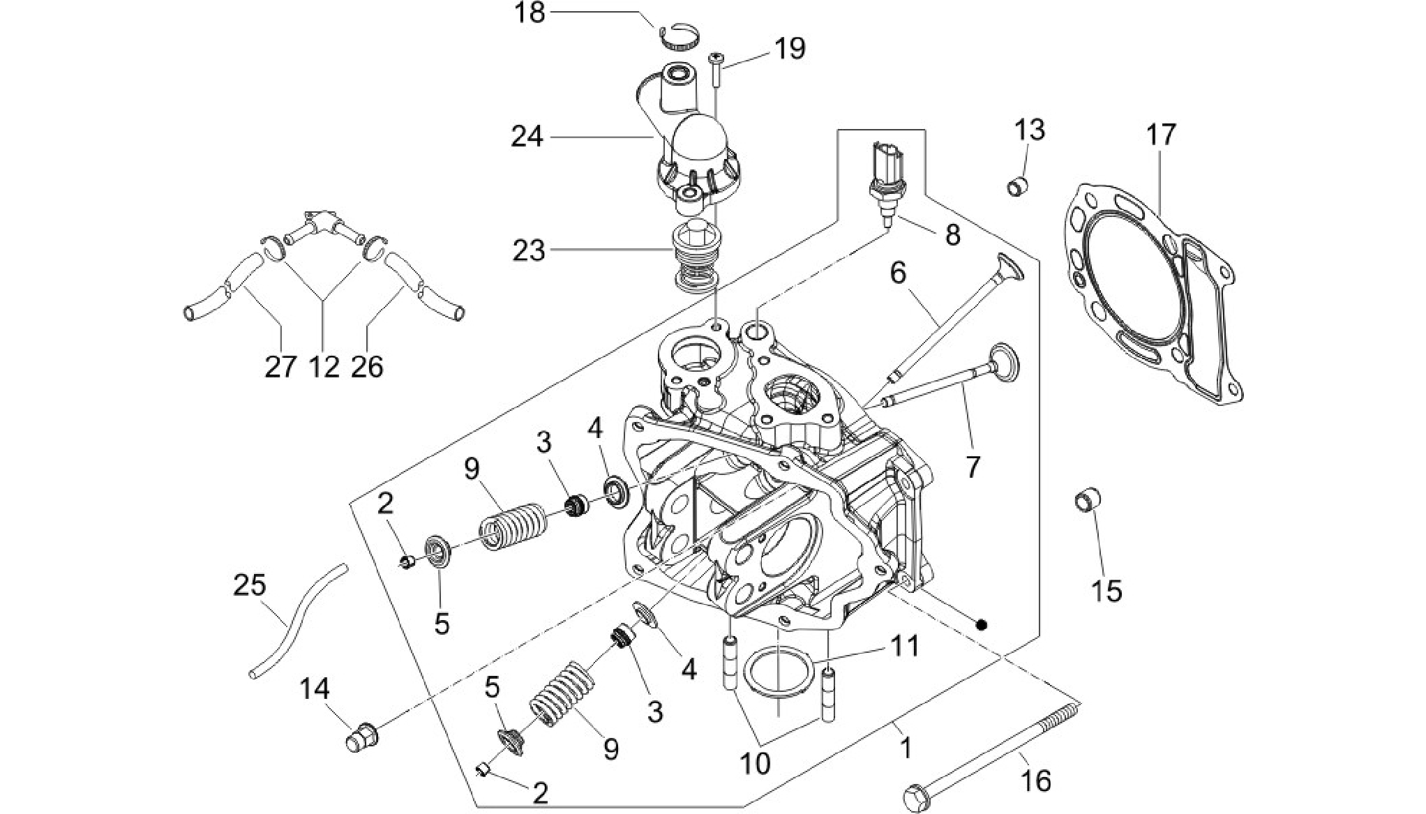 Cylinder head unit - Valve