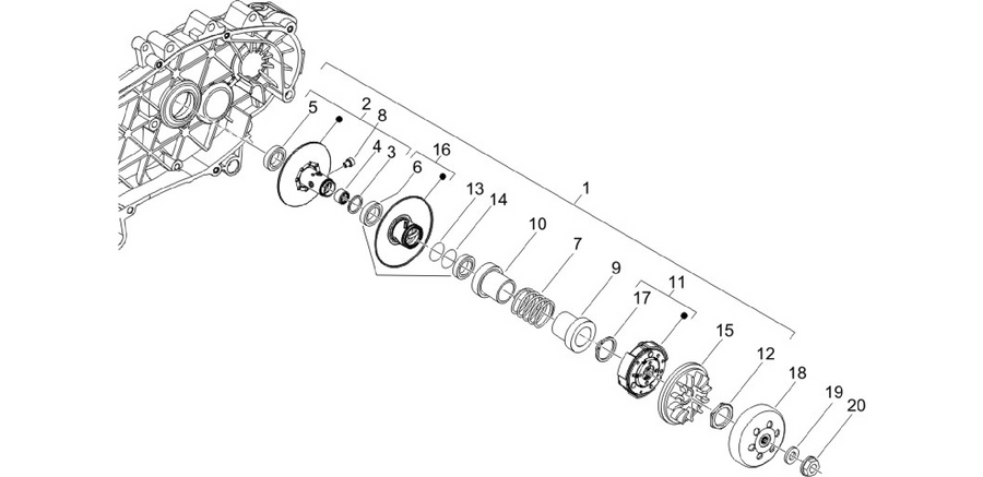 Driven pulley