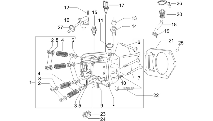Cylinder head unit - Valve