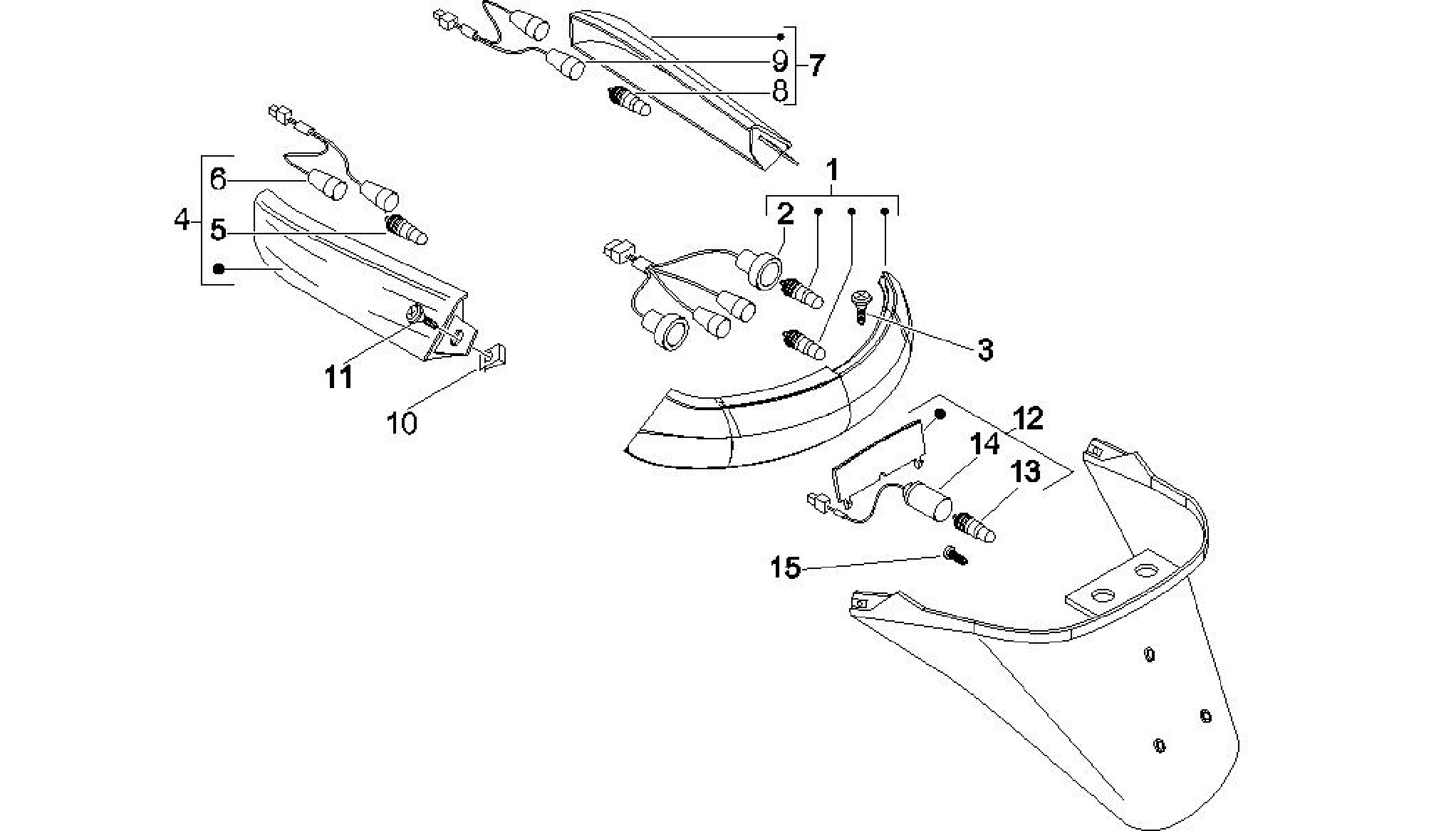 Rear headlamps - Turn signal lamps