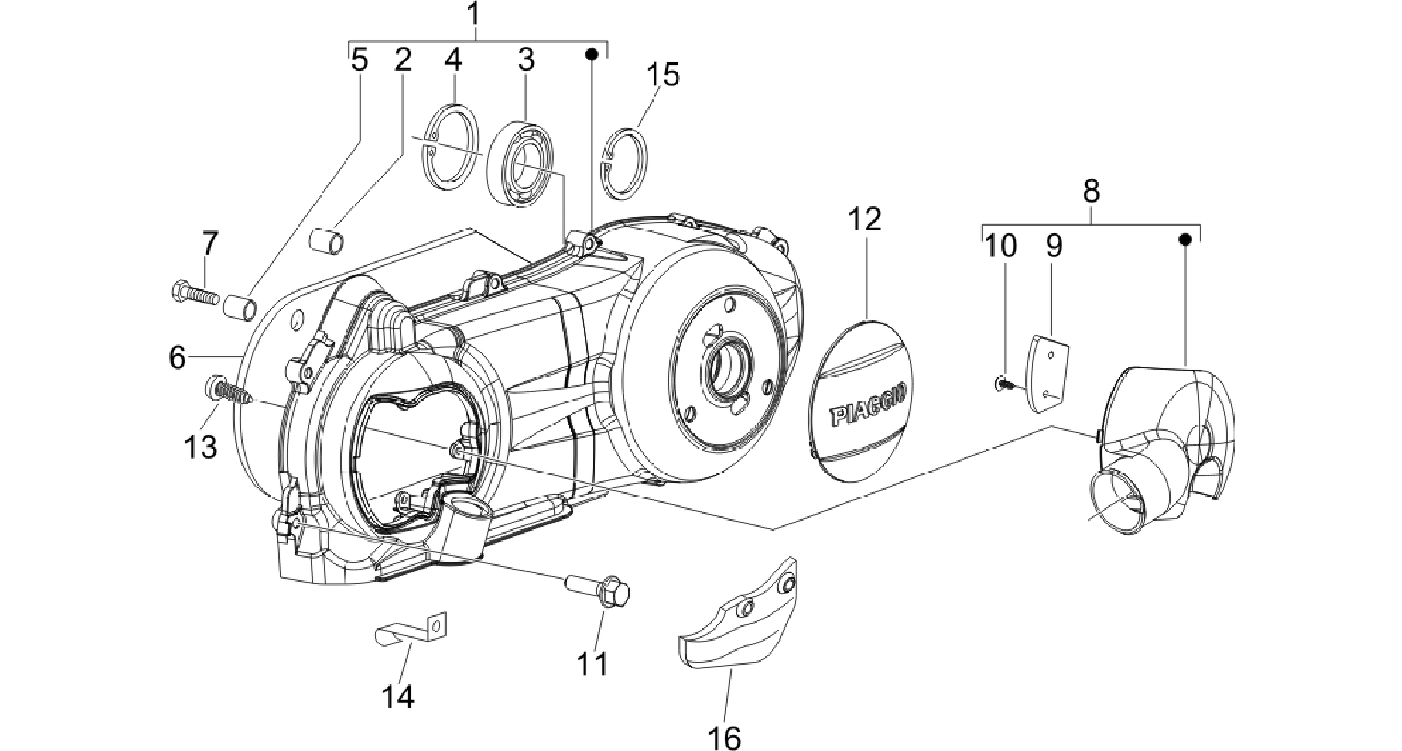 Crankcase cover - Crankcase cooling