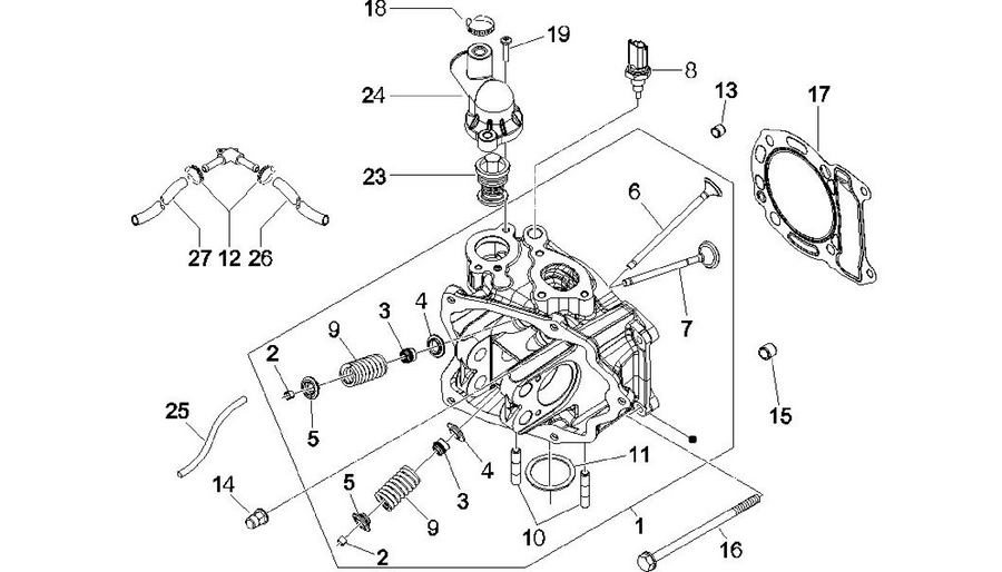Cylinder head unit - Valve