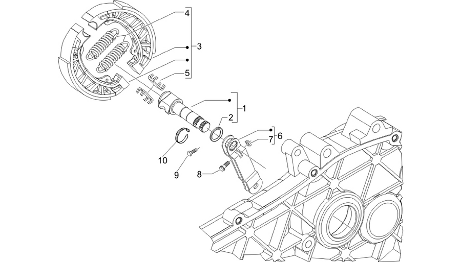 Rear brake - Brake jaw