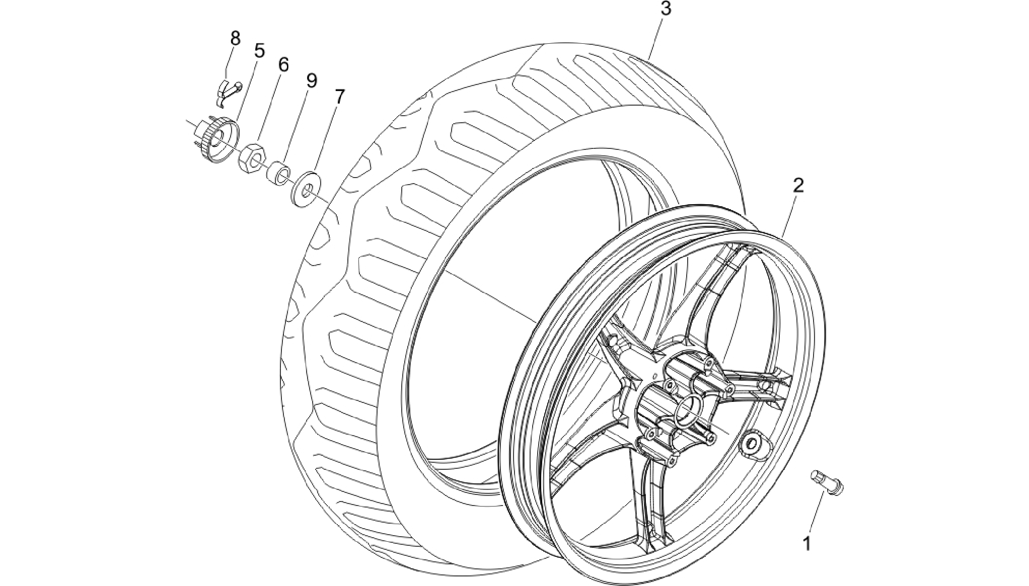Rear wheel