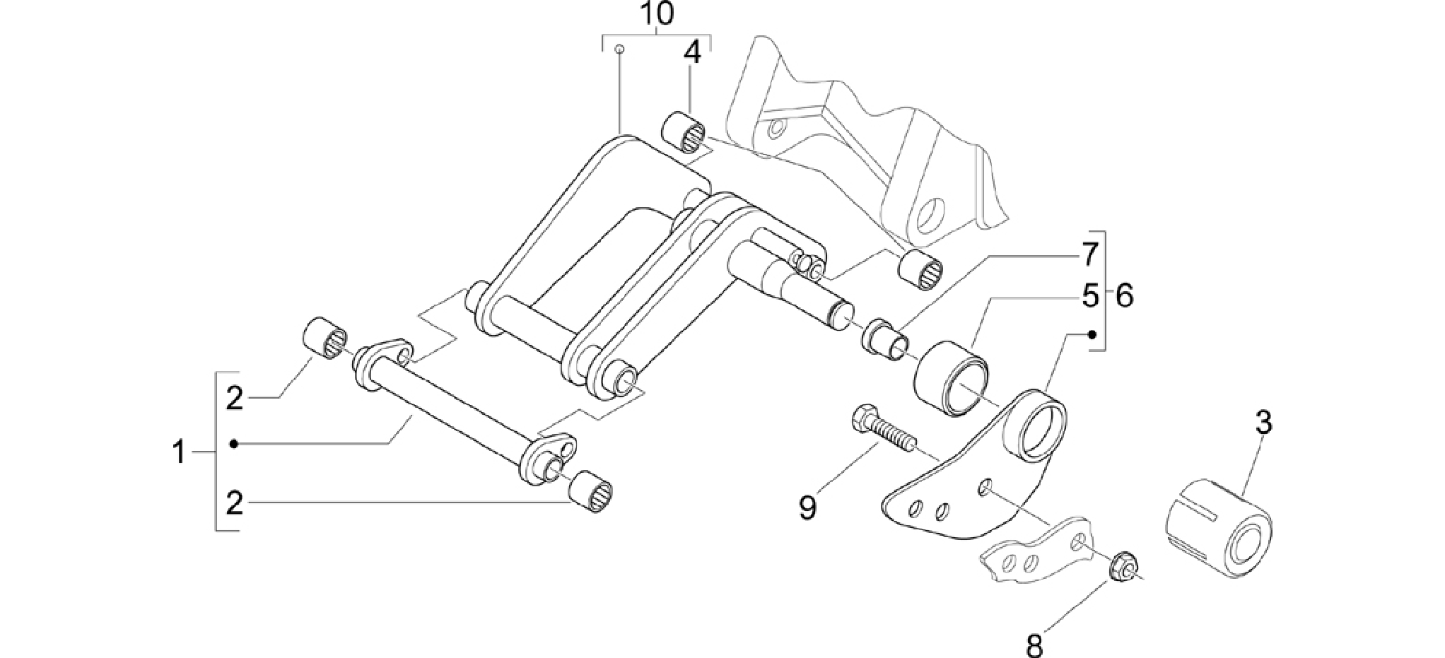 Swinging arm