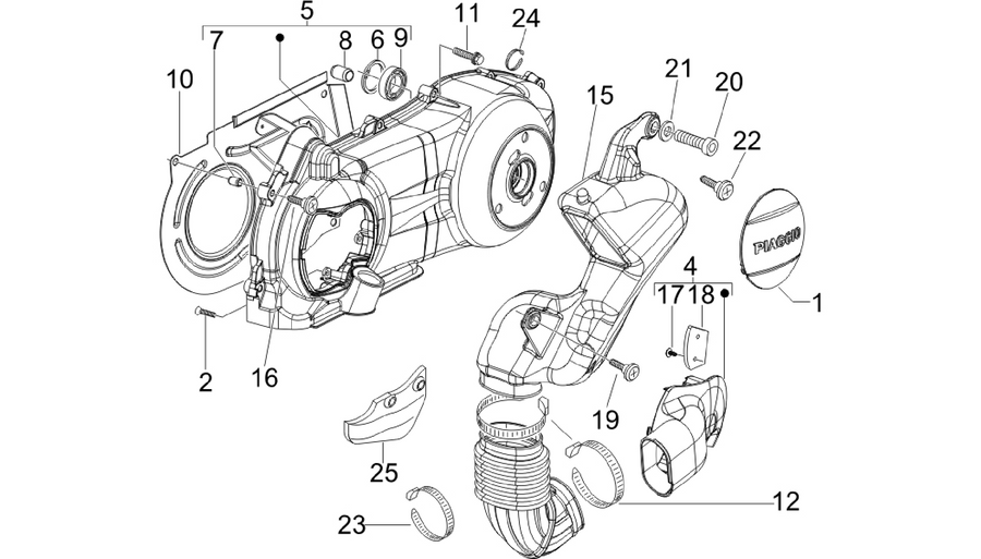 Crankcase cover - Crankcase cooling