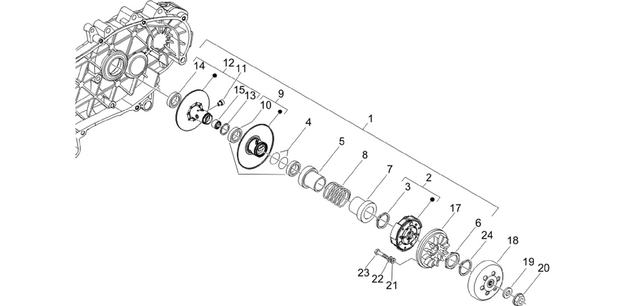 Driven pulley