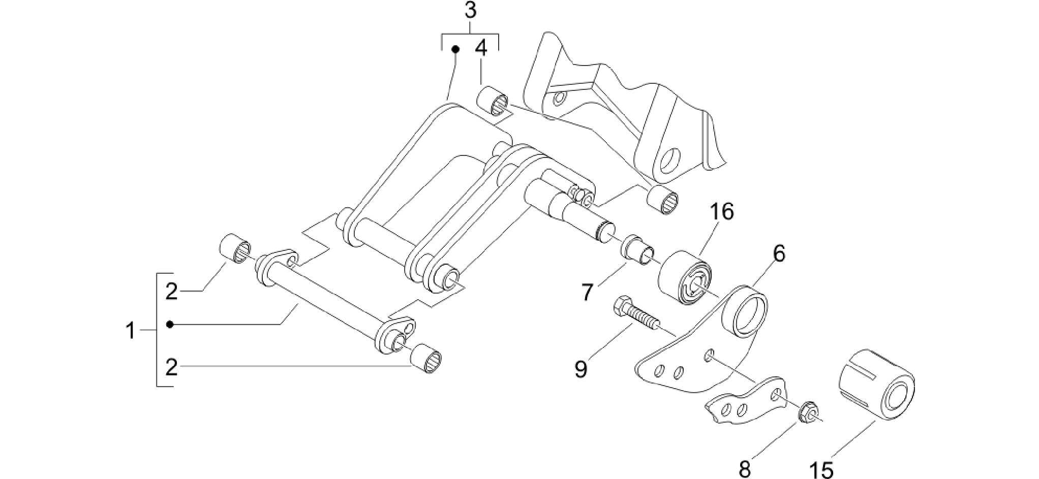 Swinging arm