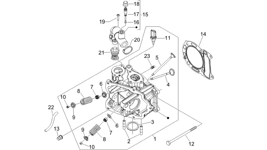 Cylinder head unit - Valve