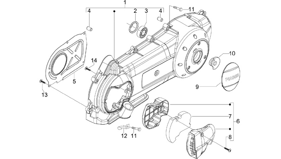 Crankcase cover - Crankcase cooling