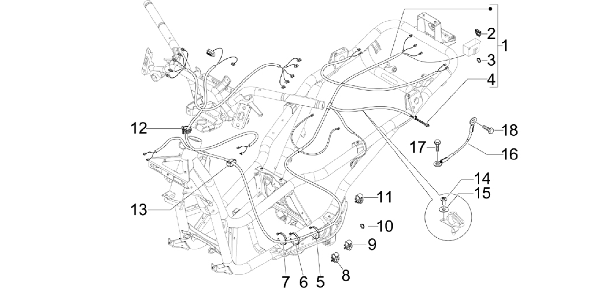 Main cable harness