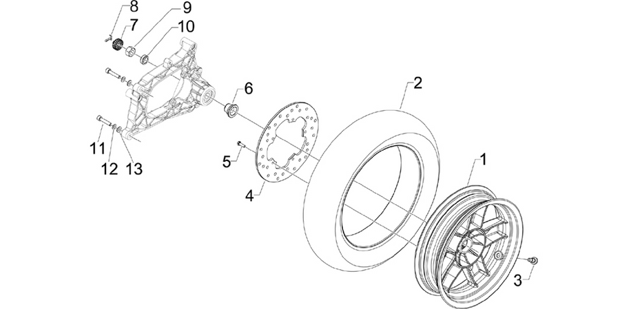 Rear wheel