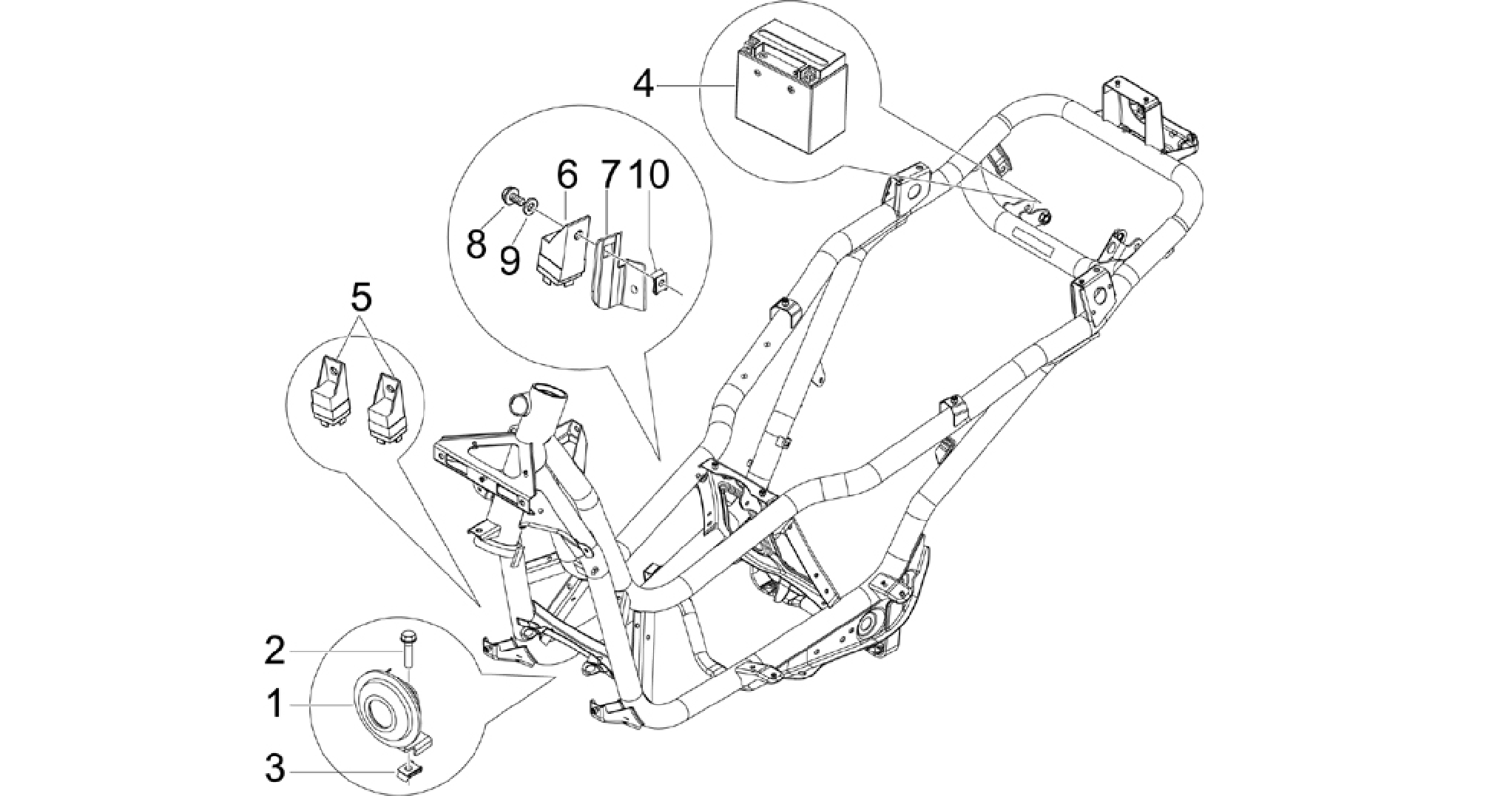 Remote control switches - Battery - Horn