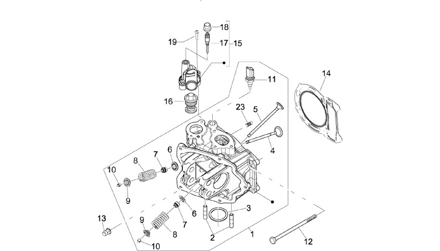 Cylinder head unit - Valve