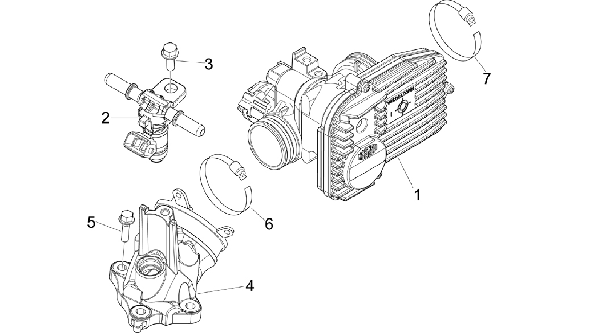 Throttle body - Injector - Induction joint