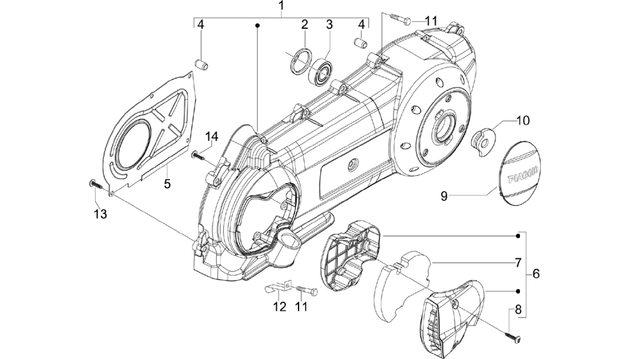 Crankcase cover - Crankcase cooling