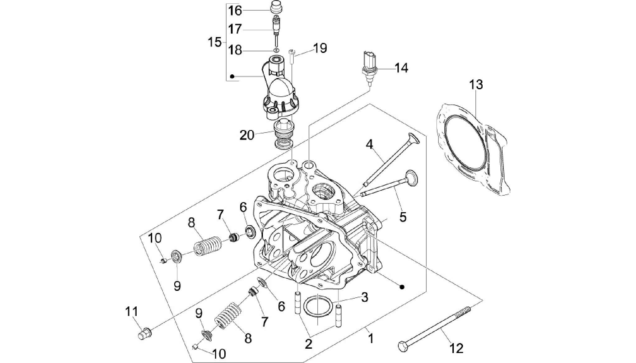 Cylinder head unit - Valve