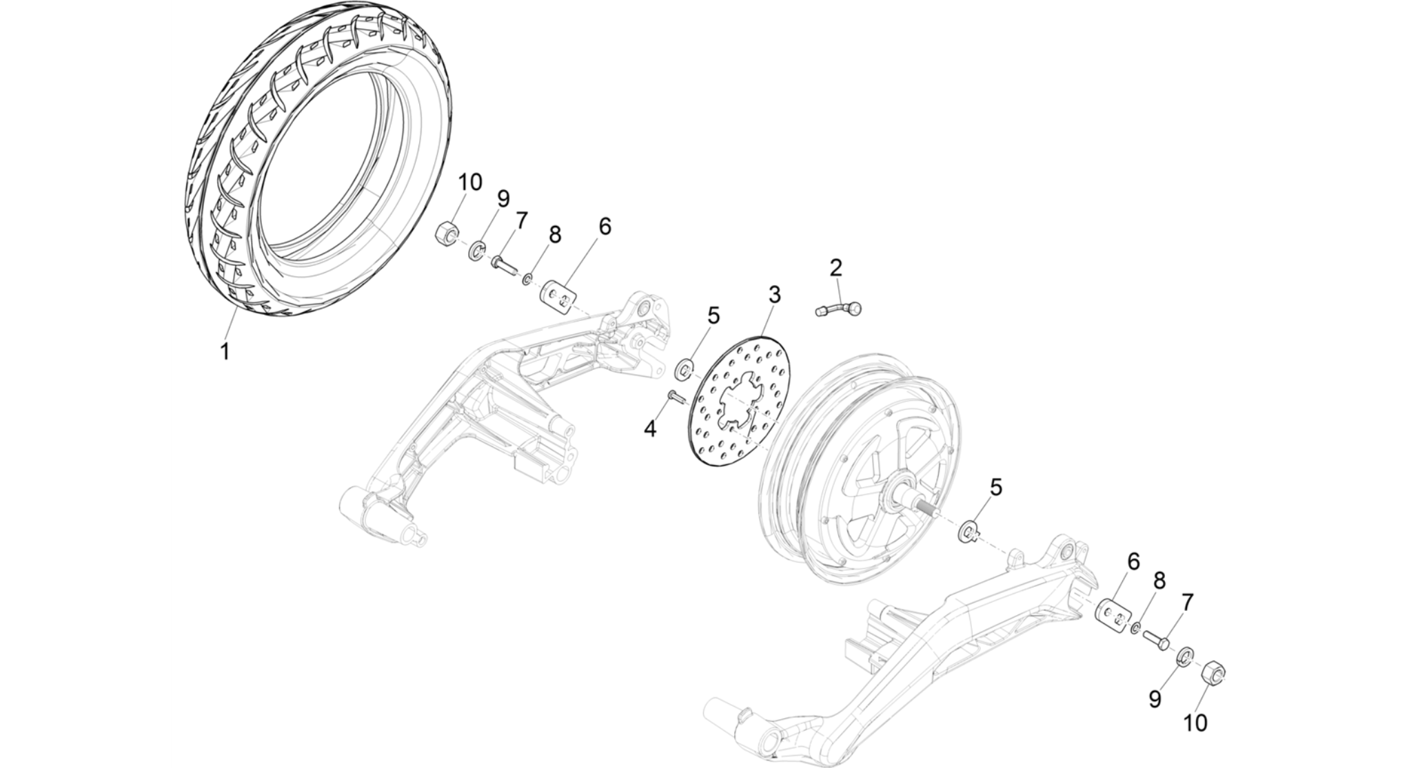 Rear wheel