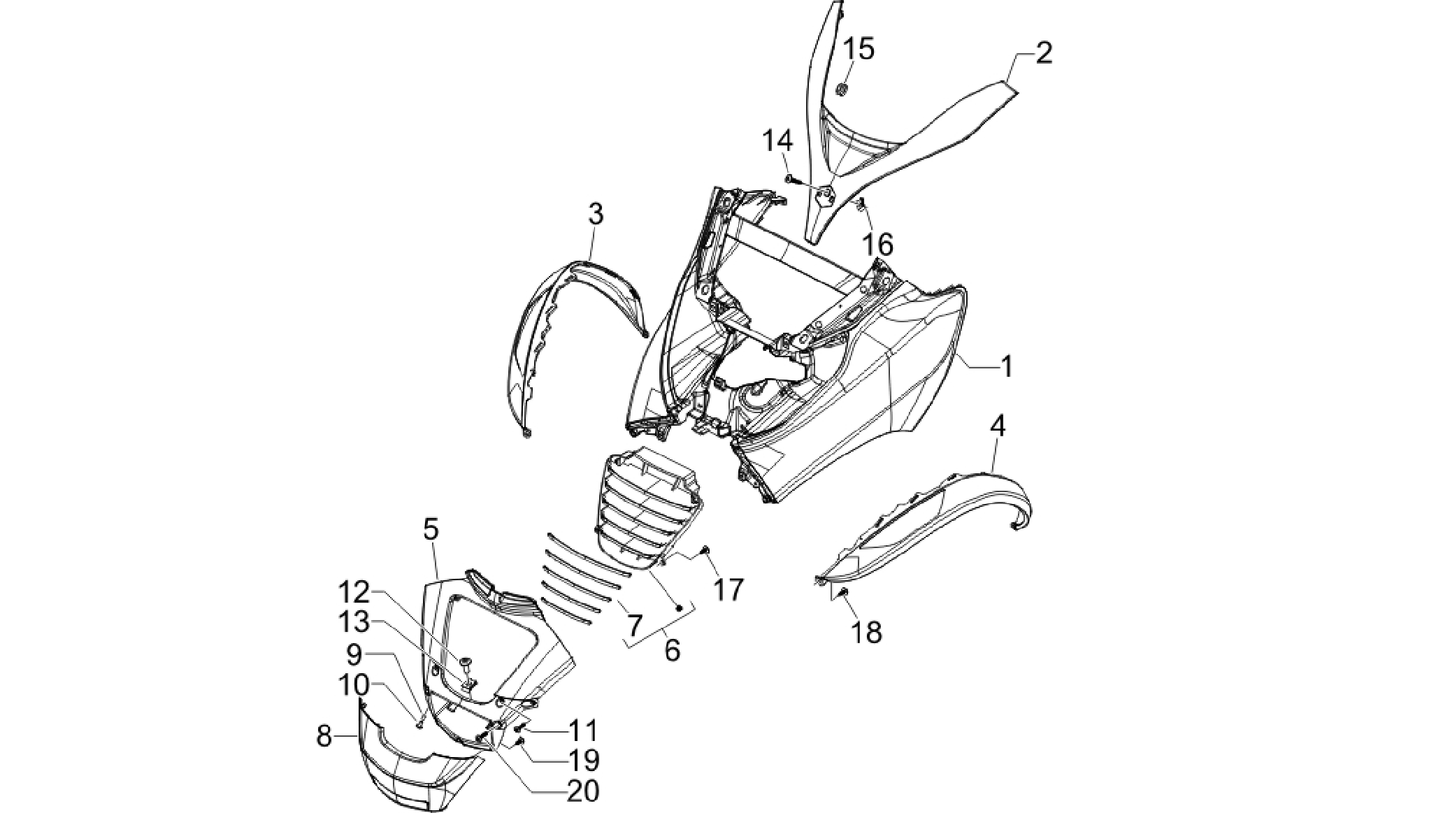Front shield