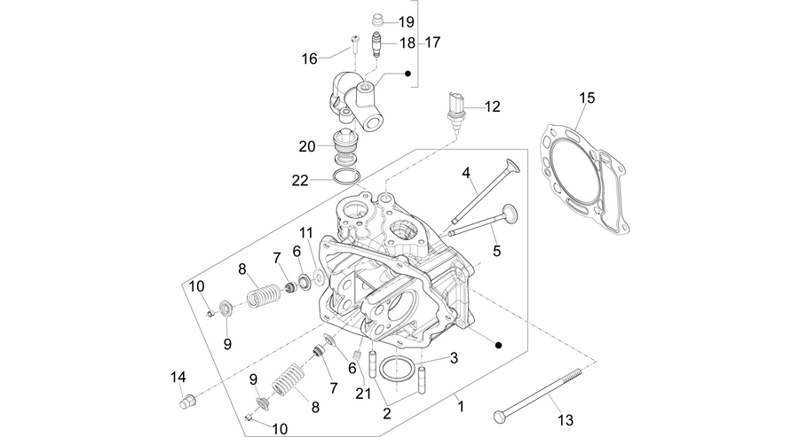 Cylinder head unit - Valve