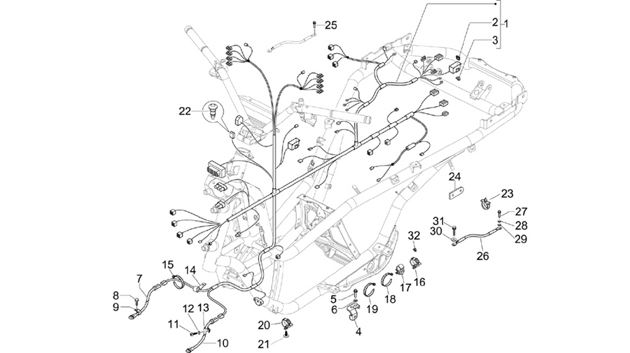 Main cable harness