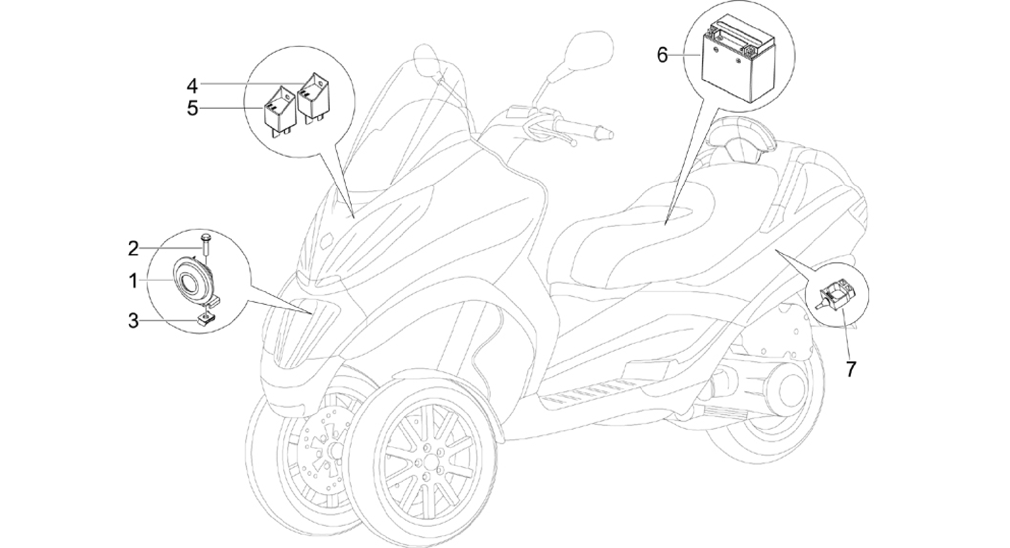 Remote control switches - Battery - Horn