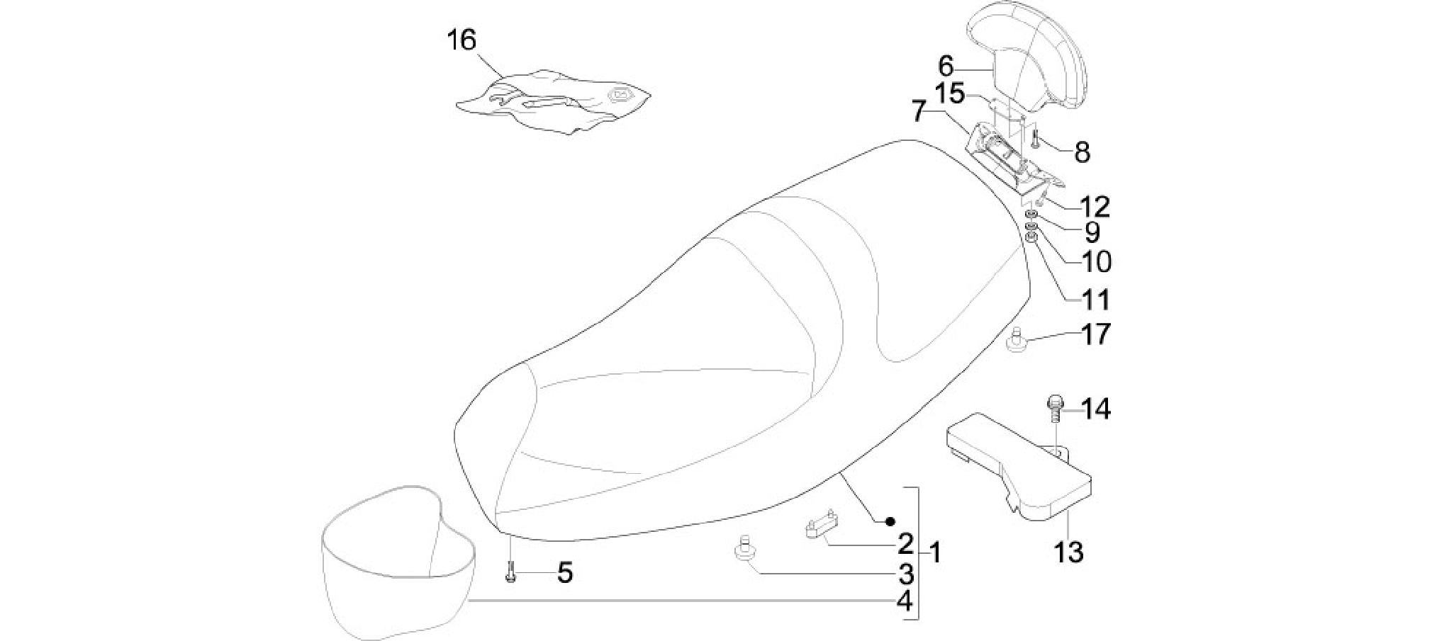 Saddle/seats