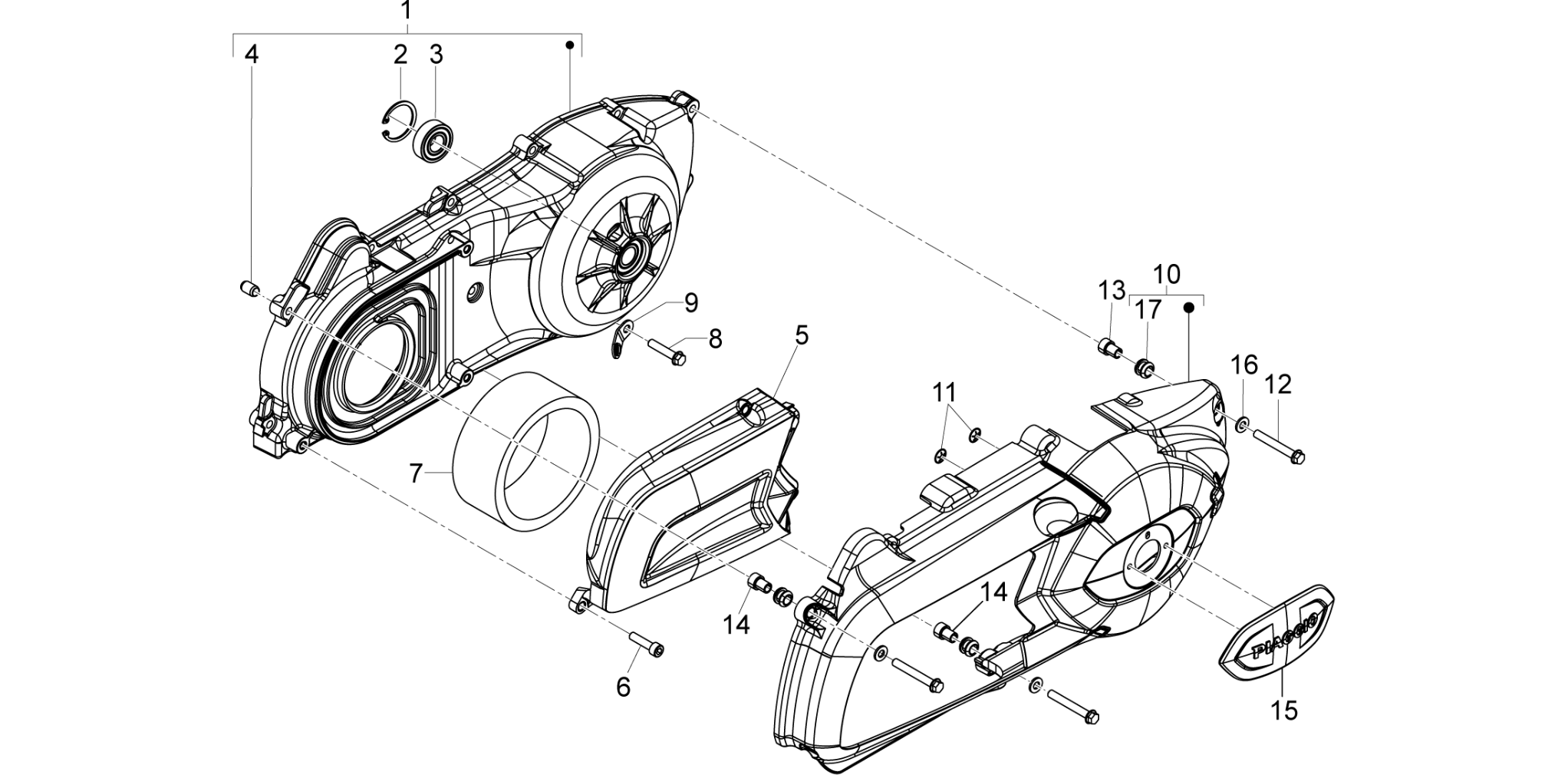 Crankcase cover - Crankcase cooling
