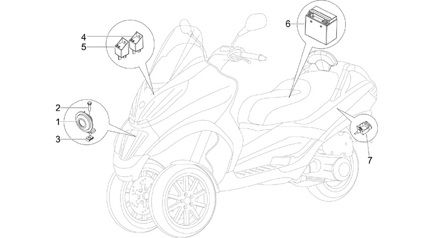 Remote control switches - Battery - Horn