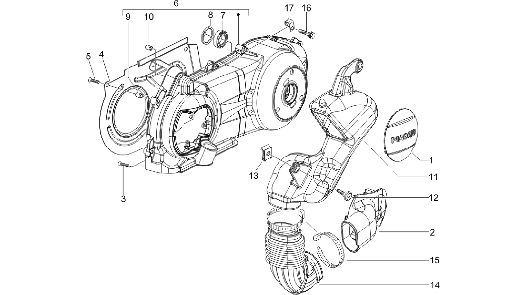 Crankcase cover - Crankcase cooling