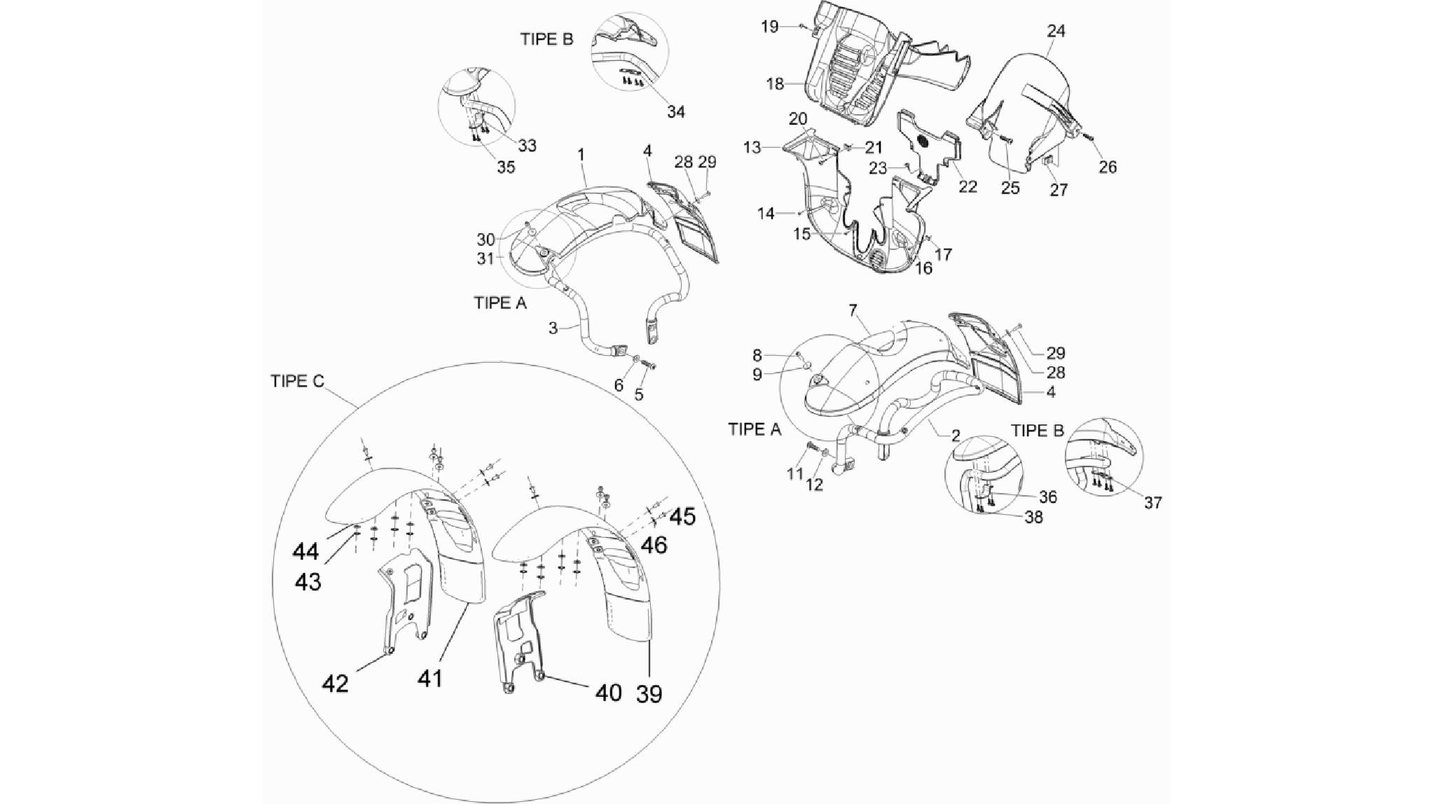 Wheel huosing - Mudguard