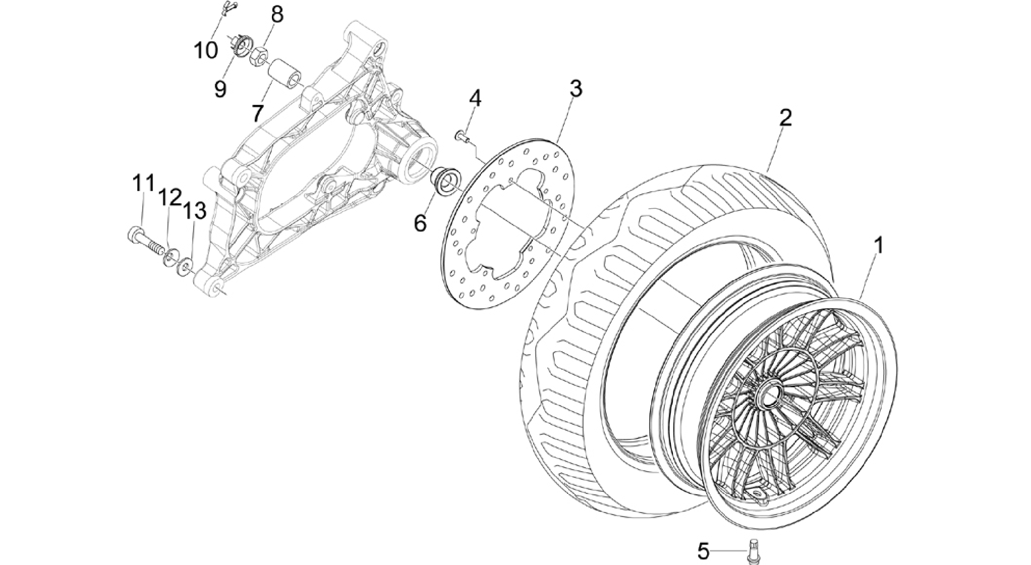 Rear wheel